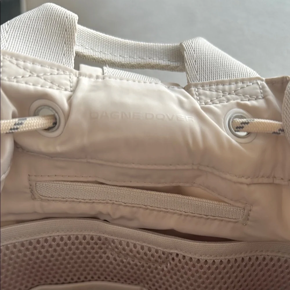 Cream Drawstring Backpack - Picture 2 of 4